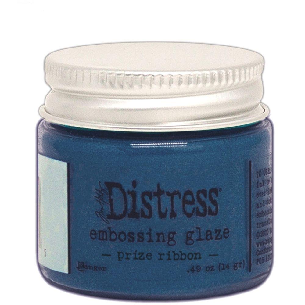 Distress Embossing Glaze Prize Ribbon / Polvo de Embossing Azul Polvos de Embossing Ranger