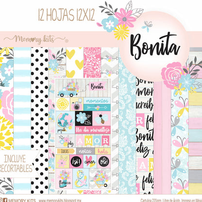 Kit de Papel Cartulina Bonita Descontinuado Memory Kits