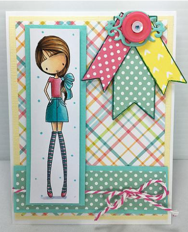 Cling Mounted Rubber Stamps Girl&