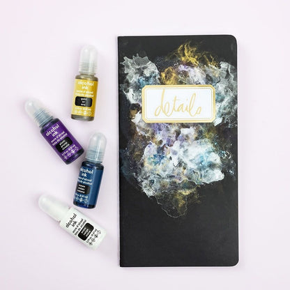Alcohol Inks Pack Peacock / Tintas Alcohol Morados y Azules Descontinuado American Crafts