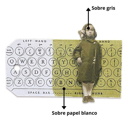 Distress Embossing Glaze Peeled Paint / Polvo de Embossing Verde Viejo Polvos de Embossing Ranger