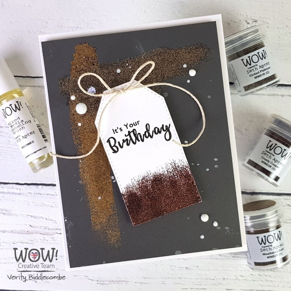Mixed Media Embossing Bush / Tinta para Embosar con Brocha Tintas Wow!