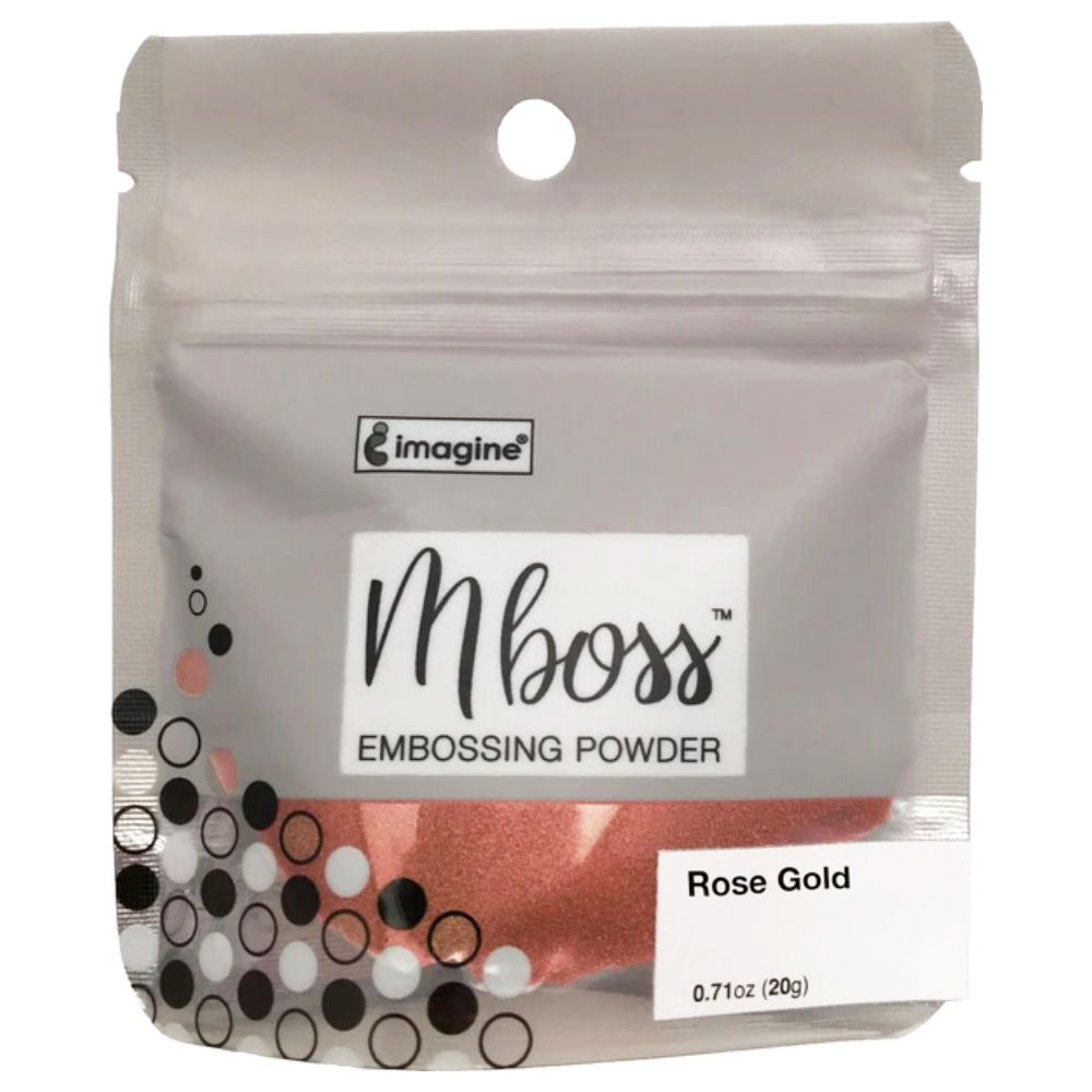 MBoss Embossing Powder Rose Gold / Polvo de Embossing Oro Rosado