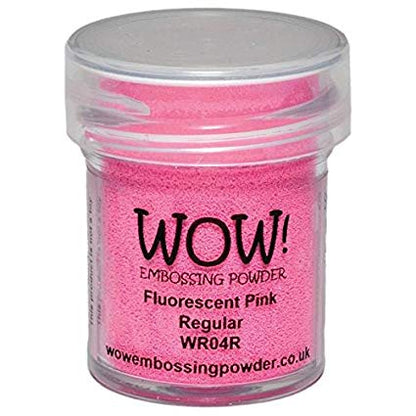 Fluorescent Pink Embossing Powder / Polvo de Embossing Rosa Fosforescente Descontinuado Wow!