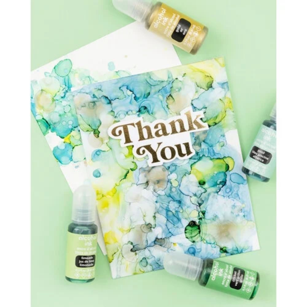 Alcohol Inks Pack Peacock / Tintas Alcohol Morados y Azules Descontinuado American Crafts