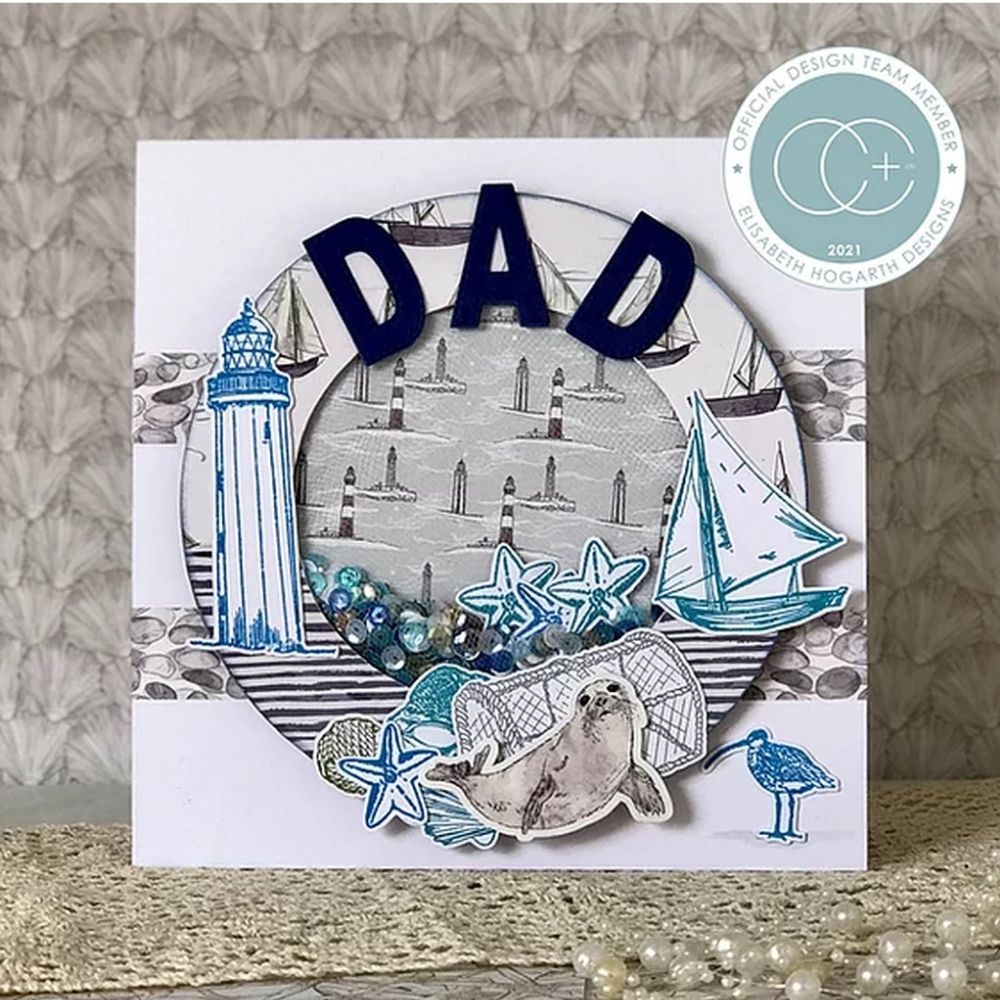 Sea &amp; Shore Stamps / 6 Sellos Mar y Costa Sellos Craft Consortium