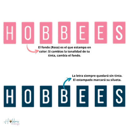 Care Free Stamps / Sellos Alfabeto y Símbolos Sellos Heidi Swapp