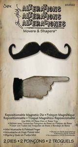 Tim Holtz Mini Mustache & Pointed Finger Die / Suaje de Corte Bigote y Dedo