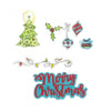 Framelits Die &amp; Stamp Set Christmas Doodles / Set de Suajes y Sellos Navideños