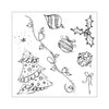 Framelits Die &amp; Stamp Set Christmas Doodles / Set de Suajes y Sellos Navideños