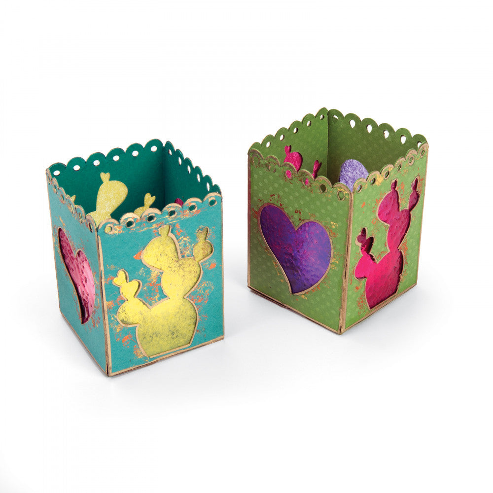 Thinlits Tealight Votive Lantern Die / Suaje Porta Vela Descontinuado Sizzix
