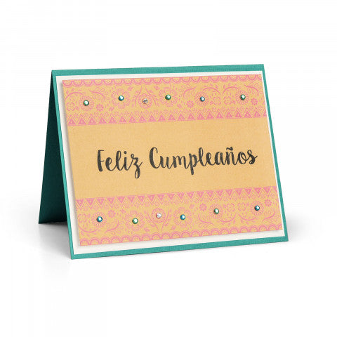 Spanish Phrases Clear Stamps / Sellos de Polimero Frases en Español Descontinuado Sizzix