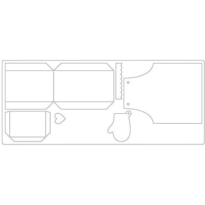 Box Apron XL Die / Troquel Caja Delantal y Accesorios Descontinuado Sizzix