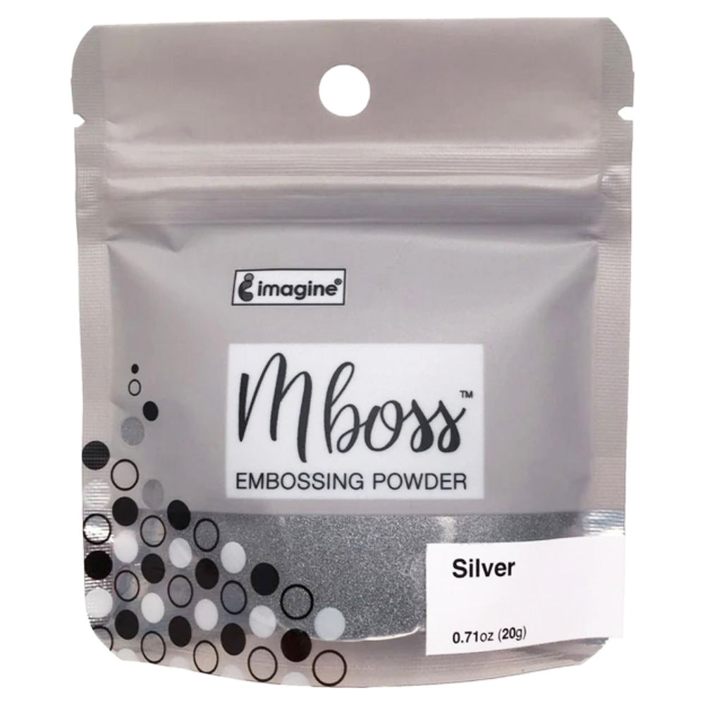 MBoss Embossing Powder Silver / Polvo de Embossing Plata