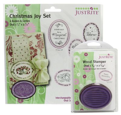 Stamping Oval 9 Piece Set / Set de Sellos Intercambiables Descontinuado JustRite