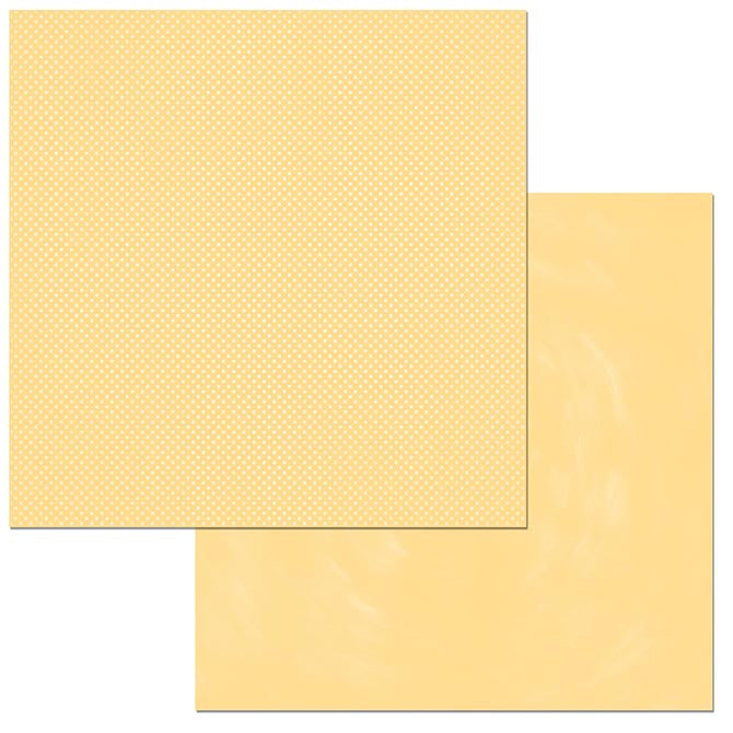 Yellow Dot Cardstock / Cartulina Textuizada de Puntitos Doble Cara
