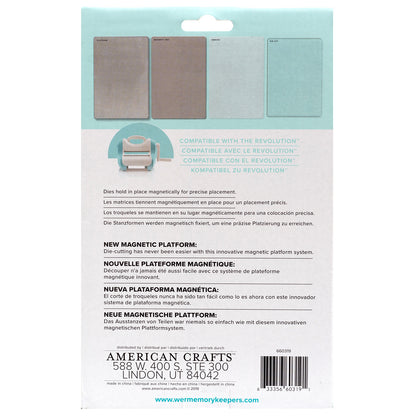 Revolution Platform System / Repuestos de Placas de Corte Descontinuado We R Memory Keepers