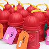 Fire Hydrant Cups w Straws / 8 Vasos de Hidrantes con Popote