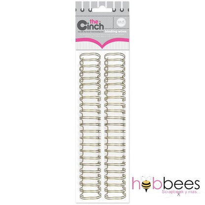 Cinch Bind Gold Wire (.625") / Arillos Metálicos para Engargolar Dorados 5/8" - 1.58 Descontinuado We R Memory Keepers