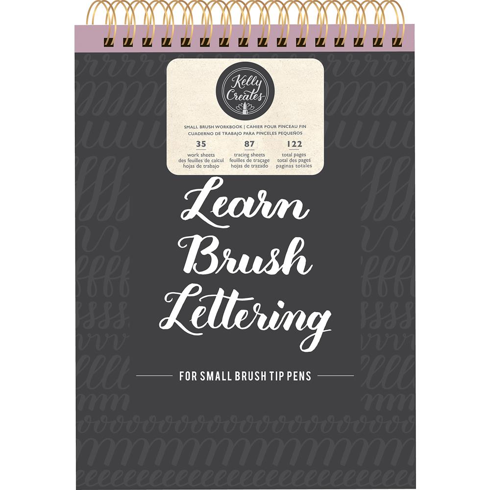 Kelly Creates Small Brush Workbook / Cuaderno de Trabajo para Caligrafía 122 hojas
