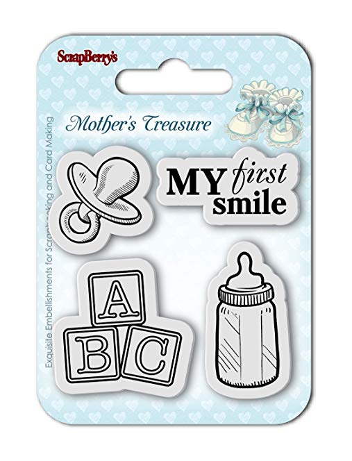 First Smile Clear Stamps  / Sellos de Polímero Bebé Descontinuado Scrapberry&