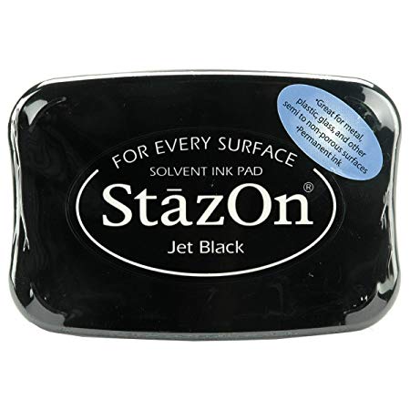 StazOn Jet Black / Tinta Solvente Negro Azabache