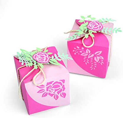Thinlits Wrap Favor Box Die / Suaje de Cajita Cuadrada Flor Descontinuado Sizzix