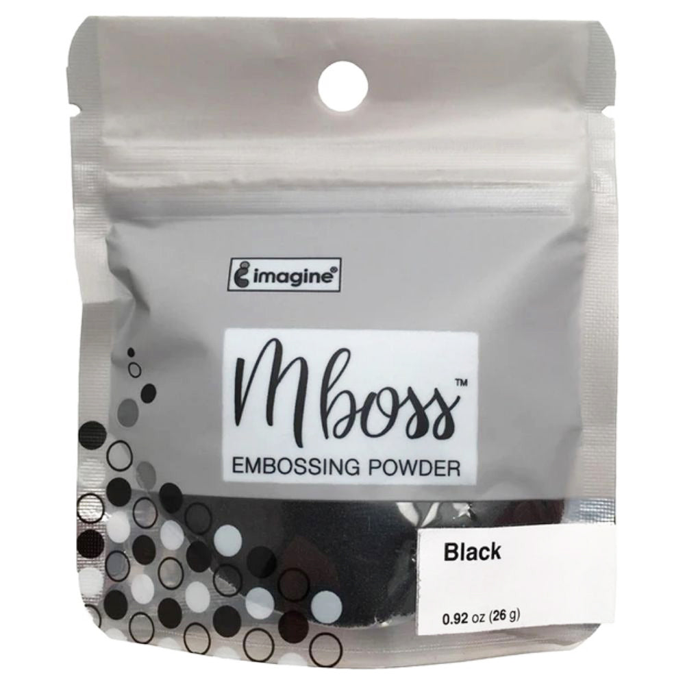 MBoss Embossing Powder Black / Polvo de Embossing Negro