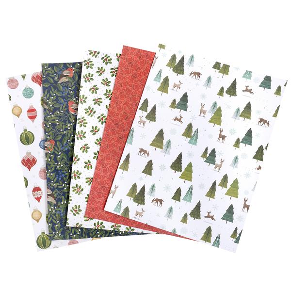 Merry Little Christmas Paper Pad 6&quot; / Block de Papel Decorado Navidad Descontinuado Pebbles