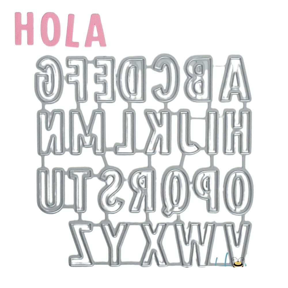 Suaje de Alfabeto Pequeño en Mayúsculas Dados de Corte / Suajes / Troqueles Hobbees