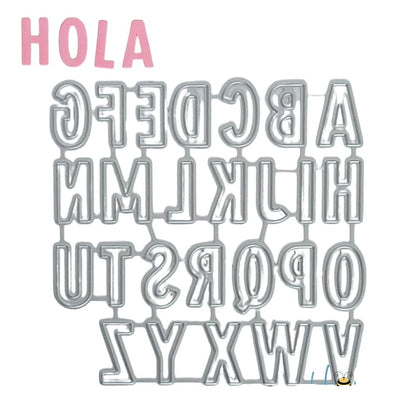 Suaje de Alfabeto Pequeño en Mayúsculas Dados de Corte / Suajes / Troqueles Hobbees