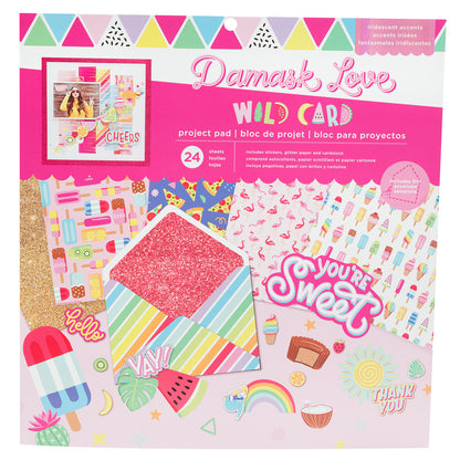 Wild Card Paper Pad / Block de Papel Decorado Descontinuado American Crafts