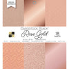 Rose Gold Cardstock Stack / Block de Cartulinas Oro Rosado 6&quot;