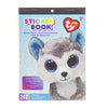 Sticker Book for Kids Beanie Boo Slush Husky  / Libro con 242 Estampas Animalitos Perrito
