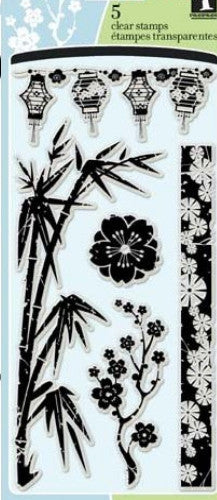 Sellos de polímero Asia / Asian by Design 98626 Descontinuado Inkadinkado
