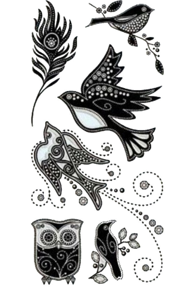Sellos de polímero de Aves / Gem Stone birds 98849 Descontinuado Inkadinkado