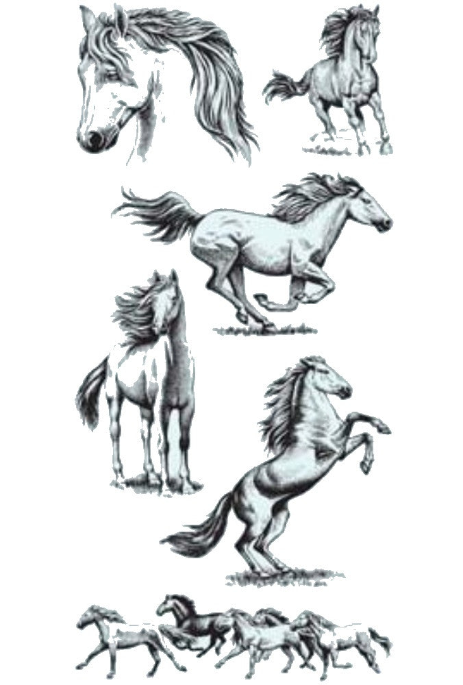 Sellos de Polímero de Caballos / Horses 99540 Descontinuado Inkadinkado