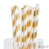 Paper Straws Gold / Popotes de Papel Decorativo Dorados