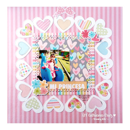 Kit de Papel Cartulina Amor Chiquito Niña Descontinuado Memory Kits