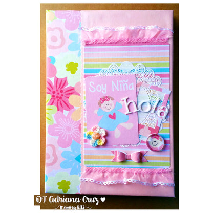 Kit de Papel Cartulina Amor Chiquito Niña Descontinuado Memory Kits