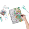 Adult Coloring Elastic Notebook / Libreta de Notas Rayada Personalizable