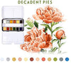 Watercolor Confections Decadent Pies / Acuarelas en Tonos Pasteles Fuerte