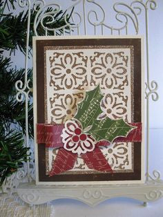 All Over the Page Country Tile Pattern / Perforadora Adornos Hojas Descontinuado Martha Stewart