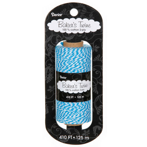 Bakers Twine Cotton Blue-White / Rollo de Hilo Twine 125 metros Azul-Blanco Descontinuado Darice