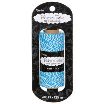 Bakers Twine Cotton Blue-White / Rollo de Hilo Twine 125 metros Azul-Blanco Descontinuado Darice