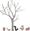 Birch Tree With Cute Critters / Suaje de Corte de Arbol y Animales