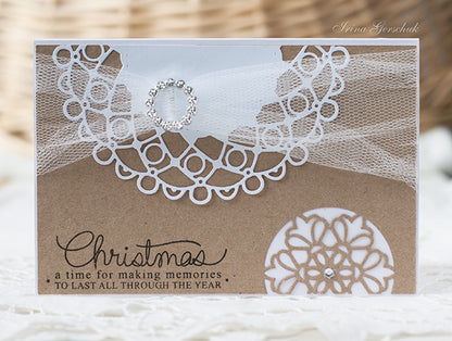 Dutch Daisy Super Doily 1 Die / Suaje de Blonda Holandesa Descontinuado Cheery Lynn Designs