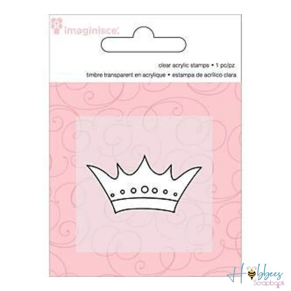 Clear Acrylic Stamp Crown / Sello de Polímero Corona