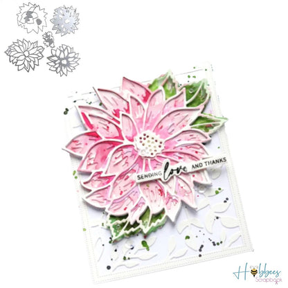 Suaje de Flor Dalia 3D Dados de Corte / Suajes / Troqueles Hobbees