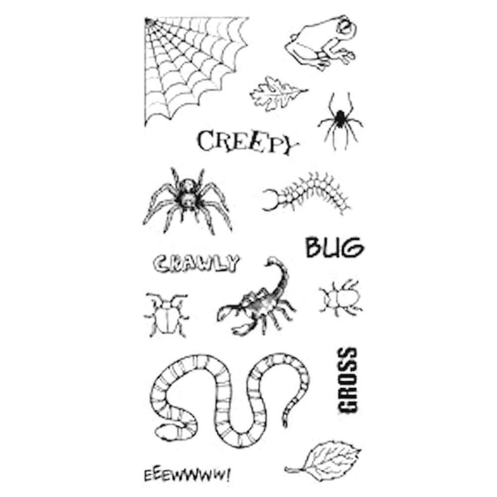 Sellos de Goma Cling Insectos / Creepy Crawly 03-013352
